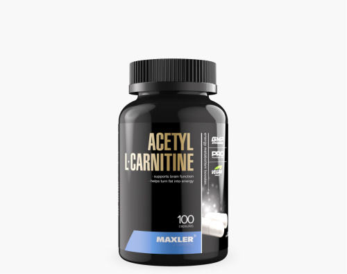 Acetyl L-Carnitine (DE) (Ацетил Л-Карнитин) 100 капсул (Maxler)_