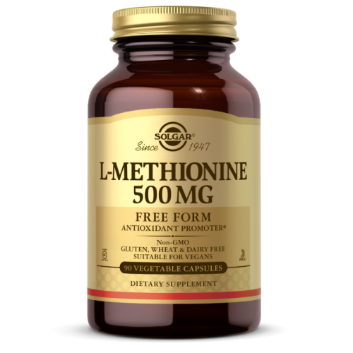 L-Methionine 500 мг (L-Метионин) 90 вег капсул (Solgar)