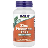 Zinc Picolinate 50 mg (Цинк Пиколинат 50 мг) 120 вег капсул (Now Foods)_