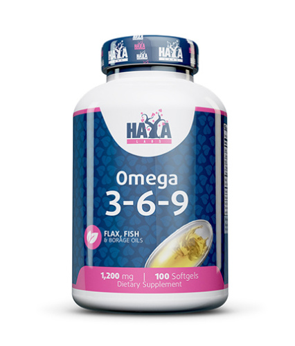 Omega 3-6-9 1200 mg (Омега 3-6-9 1200 мг) 100 гелевых капсул (Haya Labs)