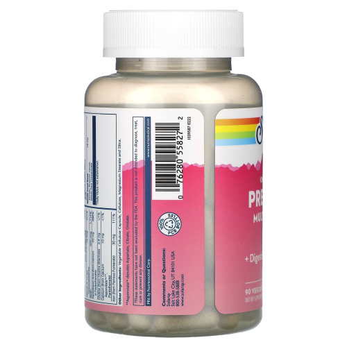 Once Daily Prenatal Multi-Vita 90 вег капсул (Solaray) фото 3