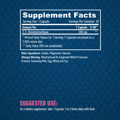 DIM 200 мг (Дииндолилметан) 60 капсул (Haya Labs) фото 2