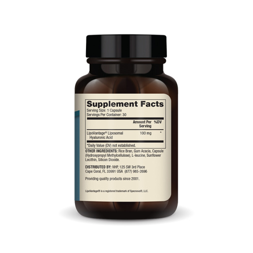 Liposomal Hyaluronic Acid 100 mg (Липосомальная гиалуроновая кислота 100 мг) 30 капсул (Dr. Mercola) фото 2