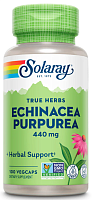 Echinacea Purpurea 440 mg (Корень Эхинацеи Пурпурной 440 мг) 100 вег капсул (Solaray)