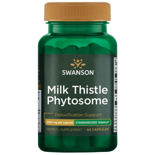 Milk Thistle Phytosome 300 mg (Фитосомы Расторопши 300 мг) 60 капсул (Swanson)