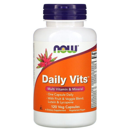 Daily Vits (Мультивитамины) 120 вег капсул (Now Foods)