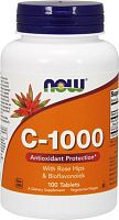C-1000 With Rose Hips & Bioflavonoids (С с шиповником и биофлавоноидами) 100 таблеток (Now Foods)