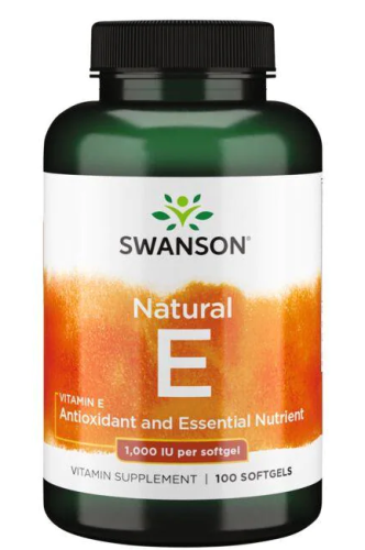 Natural Vitamin E 1000IU (Натуральный Витамин Е) 1000 МЕ 100 гелевых капсул (Swanson)