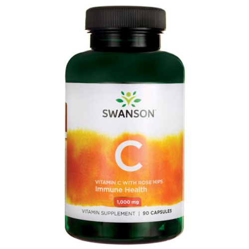 Vitamin C with Rose Hips 1000 mg (Витамин С с Шиповником) 90 капсул (Swanson) фото 2