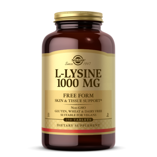 L-Lysine 1000 мг (L-Лизин) 250 таблеток (Solgar)