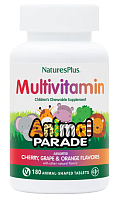 Multivitamin Animal Parade (Детские мультивитамины) ассорти 180 таблеток (NaturesPlus)