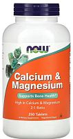 Calcium & Magnesium 2:1 (Кальций и Магний) 250 таблеток (Now Foods)
