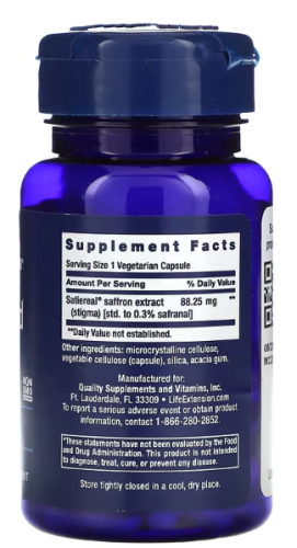 Optimized Saffron 60 вег капс (Life Extension) фото 2