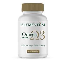 Super Omega-3 EPA-330 DHA-220 срок 07.2024 90 мягких капсул (Elementum)