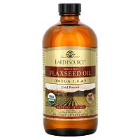 Organic Flaxseed Oil 473 мл (Органическое Льняное Масло) (Solgar) срок 01.23