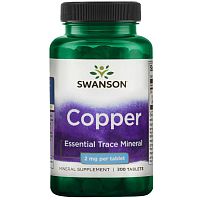 Copper (Медь) 2мг 300 таблеток (Swanson)