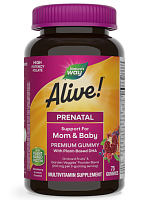Alive! Daily Support Premium Prenatal 75 мармеладок (Nature's Way)