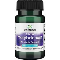 Molybdenum 400 mcg Albion (Хелатированный молибден 400 мкг) 60 вег капс (Swanson)