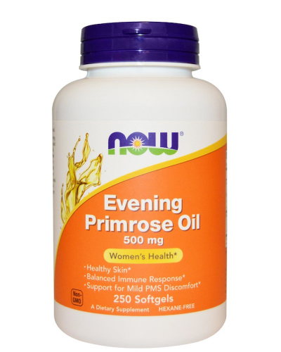 Evening Primrose Oil (Масло Примулы Вечерней) 500 mg - 250 капсул (Now Foods)