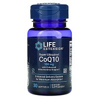 Super Ubiquinol CoQ10 100 мг with Enhanced Mitochondrial Support 30 капсул (Life Extension)