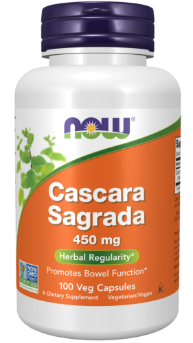 Cascara Sagrada 450 mg (Крушина Америкаская) 450 мг 100 вег капсул (Now Foods)