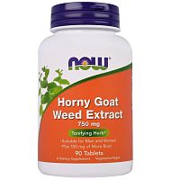 Horny Goat Weed Extract 750 мг 90 таблеток (Now Foods)