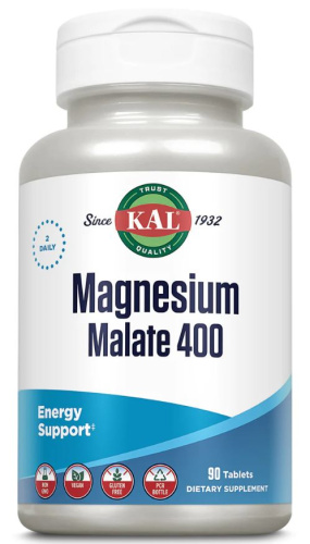 Magnesium Malate 400 mg (Магний Малат 400 мг) 90 таблеток (KAL)