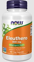 Eleuthero 500 мг (Элеутерокок) 100 вег капсул (Now Foods)