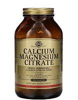 Calcium Magnesium Citrate (Кальций и Магний цитрат)  250 таблеток (Solgar)