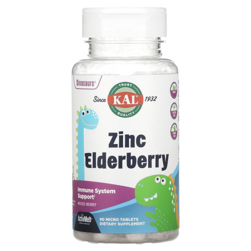 Zinc Elderberry ActivMelt (Цинк и Бузина) 90 таблеток (KAL)