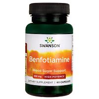 Benfotiamine 160 mg (Бенфотиамин 160 мг) 60 капсул (Swanson)