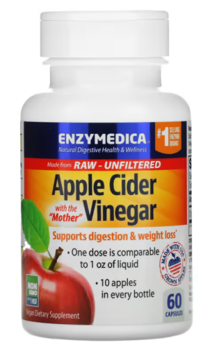 Apple Cider Vinegar 710 mg (Яблочный уксус 710 мг) 60 капсул (Enzymedica) фото 2