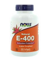 Vitamin E-400 (Витамин Е как ацетат d-альфа-токоферола) 250 мягких капсул (Now Foods)