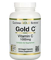 Gold C (витамин C) 1000 мг 240 капсул (California Gold Nutrition)
