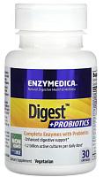 Digest + Probiotic (Пищеварительные ферменты с пробиотиками) 30 капсул (Enzymedica)