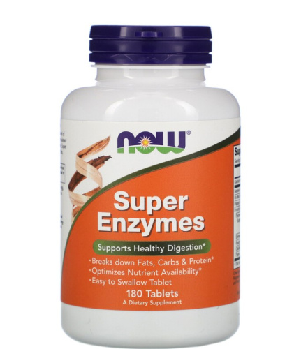 Super Enzymes (Суперферменты) 180 таблеток (Now Foods)