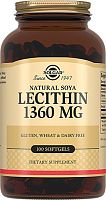Natural Soya Lecithin (Натуральный соевый лецитин) 1360 мг 100 капсул (Solgar)
