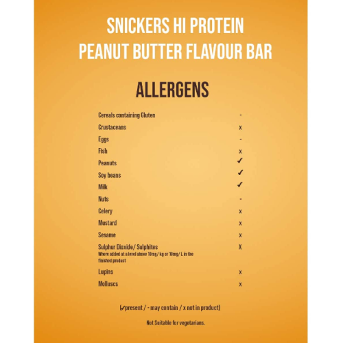 Snickers HiProtein Peanut Butter 57 гр (Mars Incorporated) фото 2