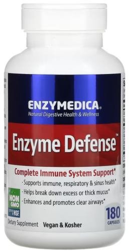 Enzyme Defense (Протеолитические Ферменты) 180 капсул (Enzymedica) фото 5