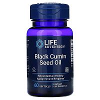 Black Cumin Seed Oil 500 мг (Масло семян черного тмина) 60 мягких капсул (Life Extension)