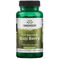 Goji berry 500 mg (Ягоды годжи) 60 капсул (Swanson)