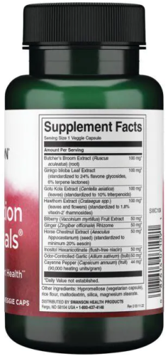 Circulation Essentials (Основы циркуляции) 60 вег капсул (Swanson) фото 3