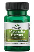 Magnolia Extract (экстракт магнолии - стандартизированный) 200 мг 30 вег капсул (Swanson)