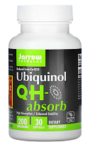 Ubiquinol QH-Absorb (Убихинол) 200 мг 30 гелевых капсул (Jarrow Formulas)