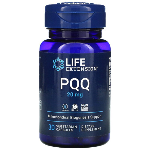 PQQ 20 мг (Пирролохинолинхинон) 30 вег капсул (Life Extension)