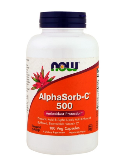 AlphaSorb-C 500 180 вег капсул (Now Foods)
