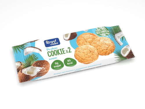 Печенье с высоким содержанием протеина 25% Cookie Royal Cake 50 гр