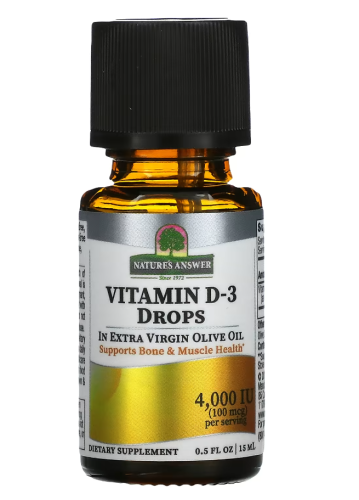 Vitamin D-3 Drops 4000 IU (Витамин Д-3 100 мкг) 15 мл (Nature's Answer) фото 2