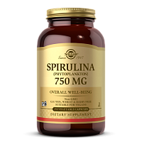 Spirulina 750 мг (Спирулина) 250 таблеток (Solgar)