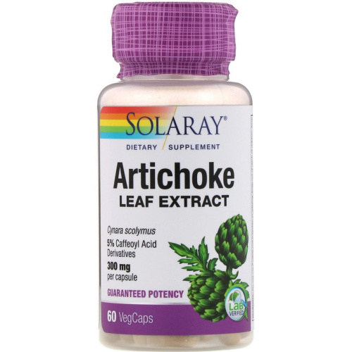 Artichoke Vital Extract 600 mg (Экстракт Артишока 600 мг) 60 вег капсул (Solaray) фото 6